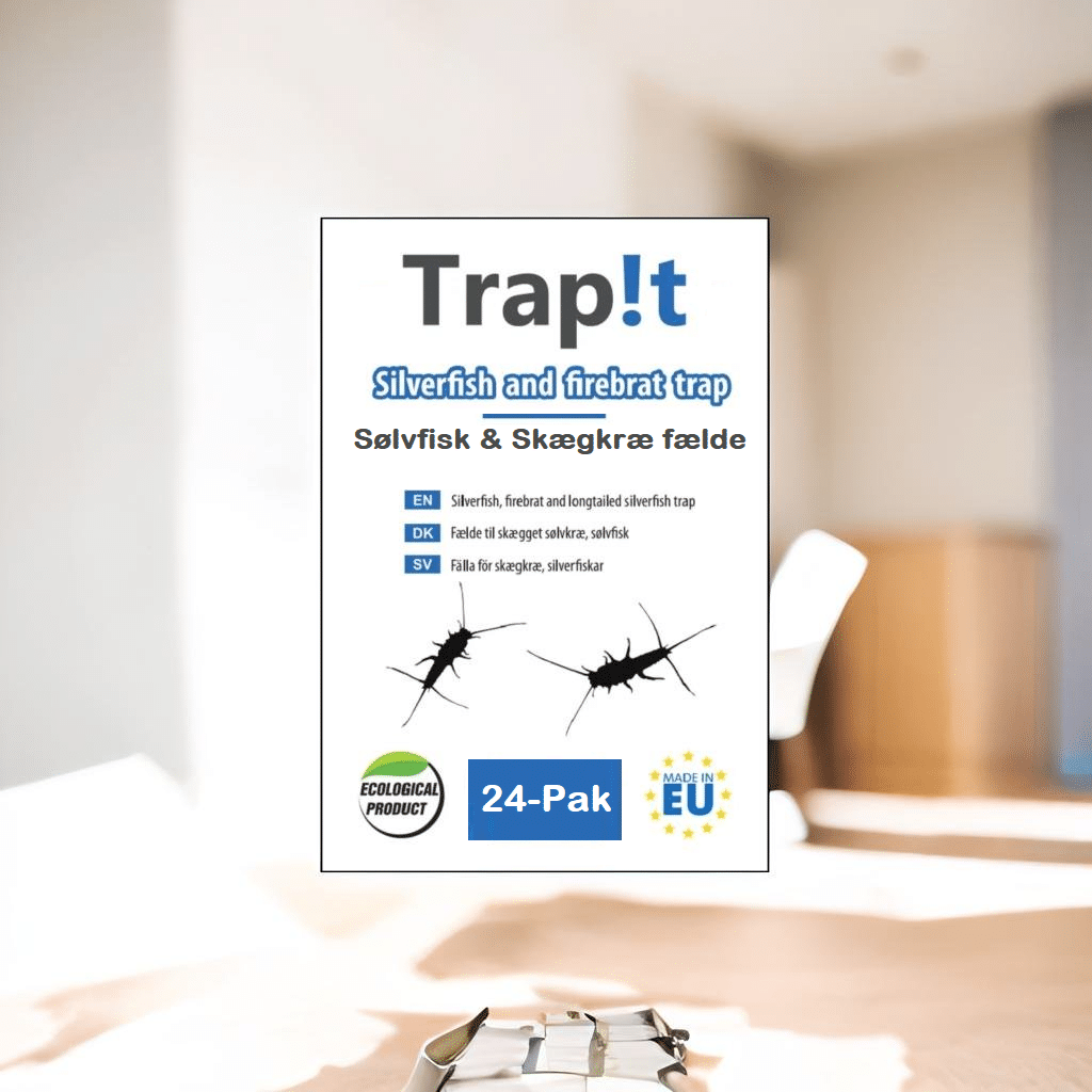 Trap!t storpakke med 24 limfælder til sølvfisk og skægkræ